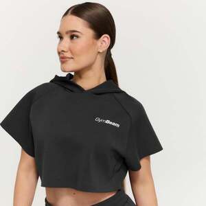 GymBeam Women‘s Relay Cropped Hoodie Black kép