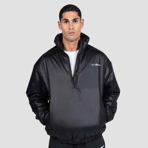 GymBeam Prime 1/2 Zip Jacket Black kép