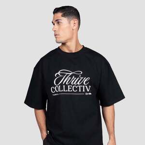 GymBeam Thrive T-shirt Black kép