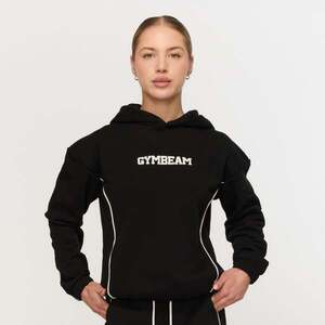 GymBeam Women‘s Varsity Hoodie Black kép