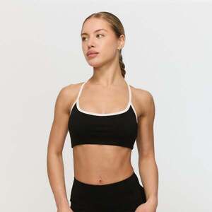 GymBeam Varsity Sports Bra Black kép