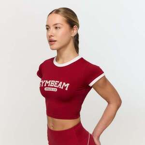 GymBeam Women‘s Varsity T-Shirt Red kép