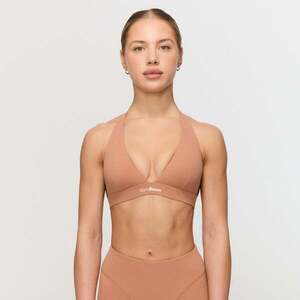 GymBeam Fierce Halter Sports Bra Caramel kép