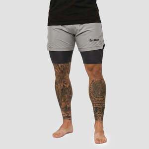 GymBeam Men‘s 2in1 Shorts Iron Smoke kép