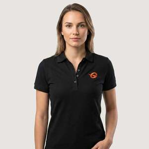GymBeam Women‘s Polo Shirt Black kép