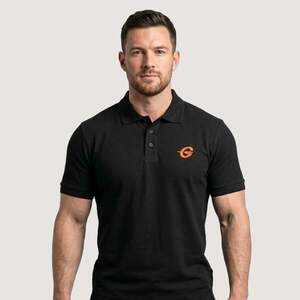 GymBeam Polo Shirt Black kép