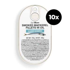 GymBeam Smoked mackerel fillets in oil kép