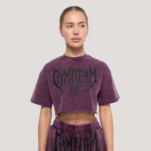 GymBeam Women‘s Abyss Cropped T-shirt Raisin kép