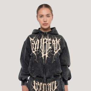 GymBeam Women‘s Abyss Hoodie Charcoal kép