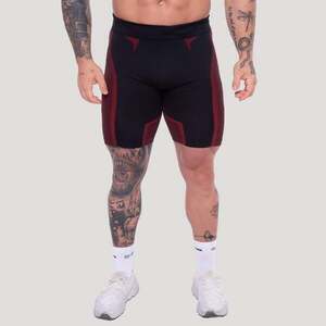 GymBeam OG1 Seamless Shorts Black/Red kép