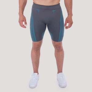 GymBeam OG1 Seamless Shorts Grey/Blue kép