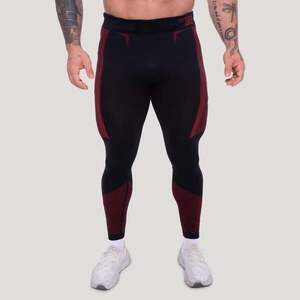 GymBeam OG1 Seamless Leggings Black/Red kép