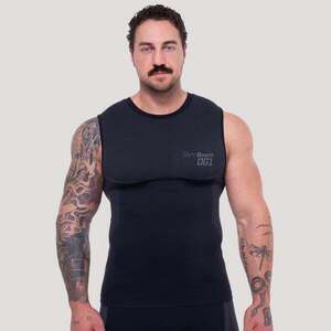 GymBeam OG1 Seamless Tanktop Black/Grey kép