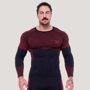 GymBeam OG1 Seamless Longsleeve Black/Red kép