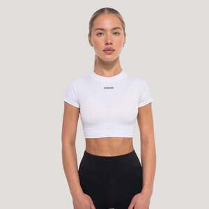 GymBeam Women‘s Flow Crop Top White kép