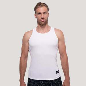 GymBeam Persistence Ribbed Tank Top White kép