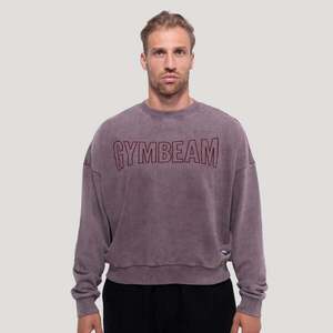GymBeam Persistence Sweatshirt Washed Brown kép