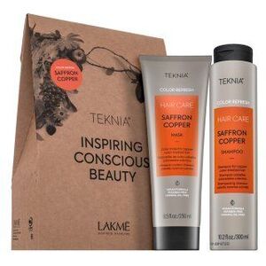 Lakmé Teknia Color Refresh Saffron Copper Pack sampon + maszk a réz árnyalatok újraélesztéséhez 300 ml + 250 ml kép