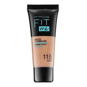 Maybelline Fit Me! Foundation Matte + Poreless folyékony make-up matt hatású 115 Ivory 30 ml kép