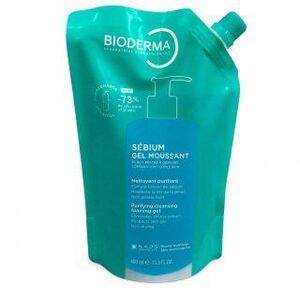Bioderma Sébium tisztító gél Purifying Cleansing Foaming Gel Refill 400 ml kép