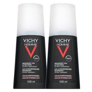 Vichy Homme dezodor 24H Ultra-Refreshing Deodorant 2 x 100 ml kép