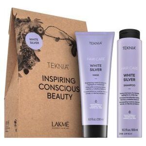 Lakmé Teknia White Silver Pack sampon + maszk platinaszőke és ősz hajra 300 ml + 250 ml kép