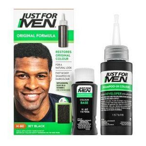 Just For Men Shampoo-in Haircolour színező sampon férfiaknak H60 Natural Jet Black 66 ml kép