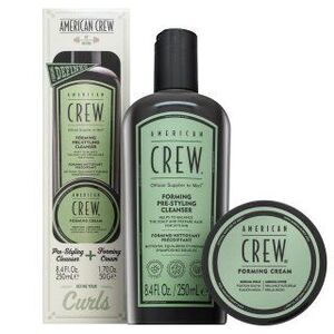 American Crew Curls Forming Duo ajándékszett hajformázáshoz kép