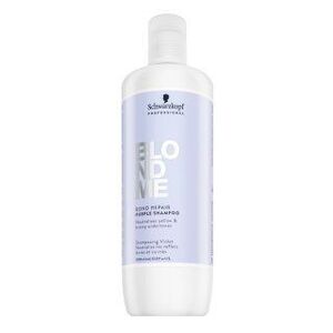 Schwarzkopf Professional BlondMe Bond Repair Purple Shampoo tonizáló sampon a sárga tónusok semlegesítésére 1000 ml kép