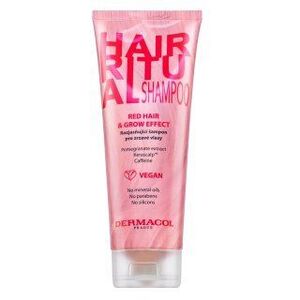 Dermacol Hair Ritual Red Hair & Grow Effect Shampoo ragyogó sampon a vörös árnyalatok újraélesztéséhez 250 ml kép
