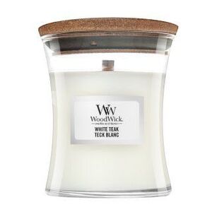 Woodwick White Teak illatos gyertya 85 g kép