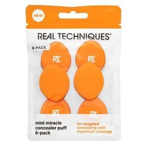 Real Techniques Mini Miracle Concealer Puff 6 Pack smink szivacs kép