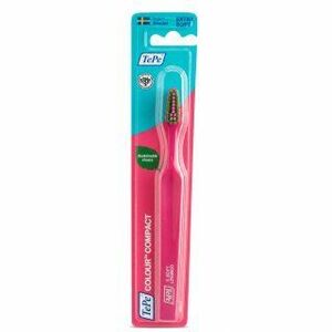 TePe Colour Compact fogkefe Extra Soft Toothbrush Pink kép