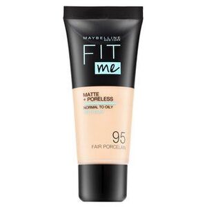 Maybelline Fit Me! Foundation Matte + Poreless folyékony make-up matt hatású 095 Fair Porcelain 30 ml kép