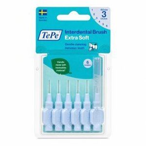 TePe Interdental Brush fogköztisztító kefék Extra Soft 6 pcs 0, 6 mm kép