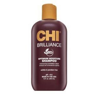 CHI Deep Brilliance Olive & Monoi Optimum Moisture Shampoo sampon haj hidratálására 355 ml kép