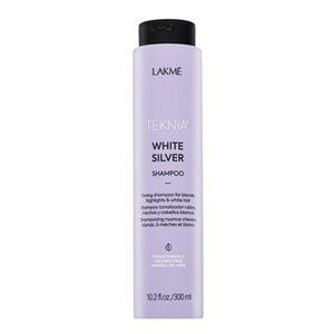 Lakmé Teknia White Silver Shampoo neutralizáló sampon platinaszőke és ősz hajra 300 ml kép