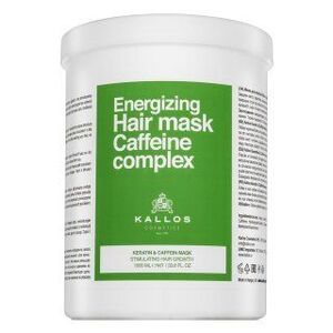 Kallos Energizing Hair Mask Caffeine Complex Keratin & Caffein Mask erősítő maszk ritkuló hajra 1000 ml kép