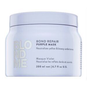 Schwarzkopf Professional BlondMe Bond Repair Purple Mask neutralizáló maszk szőke hajra 200 ml kép