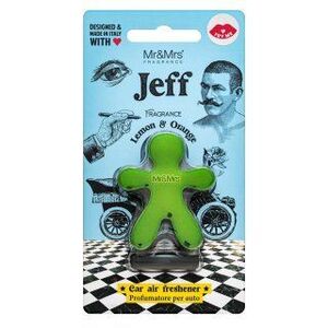 Mr&Mrs Fragrance Jeff Chrome Car Air Freshener Lemon & Orange kép