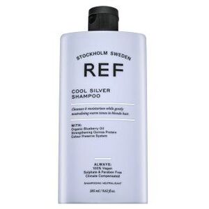 REF Cool Silver Shampoo neutralizáló sampon platinaszőke és ősz hajra 285 ml kép