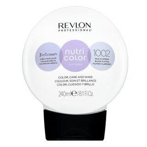 Revlon Professional Nutri Color Filters 3in1 Cream tápláló maszk színes pigmentekkel hajszín élénkítésére 1002 Pale Platinum 240 ml kép
