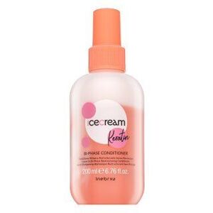 Inebrya Ice Cream Keratin Bi-Phase Conditioner öblítés nélküli kondicionáló keratinnal 200 ml kép