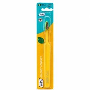 TePe Colour Compact fogkefe Extra Soft Toothbrush Yellow kép