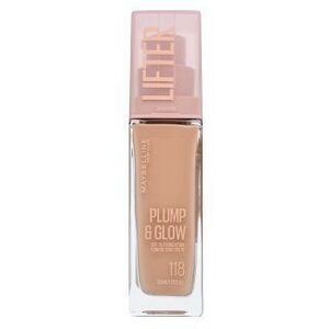Maybelline Lifter Plump & Glow SPF 15 Foundation folyékony make-up az egységes és világosabb arcbőrre 118 30 ml kép