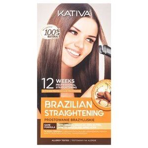 Kativa Brazilian Straightening Kit készlet keratinnal haj kiegyenesítésére 225 ml kép