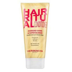 Dermacol Hair Ritual Diamond Shine & Super Blonde Conditioner erősítő kondicionáló szőke hajra 200 ml kép
