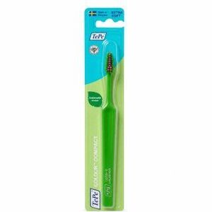 TePe Colour Compact fogkefe Extra Soft Toothbrush Green kép
