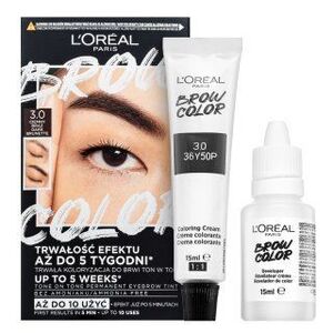 L´Oréal Paris Brow Color Semi-Permanent Eyebrow Tint semi permanens szín szemöldökre 3.0 Dark Brunette kép