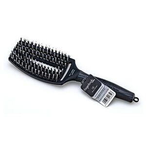 Olivia Garden Fingerbrush Combo Medium Black hajkefe nejlon- és vaddisznósörtékkel kép